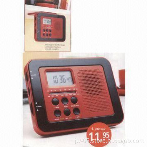 AM/FM Kitchen Radio with Timer Clock